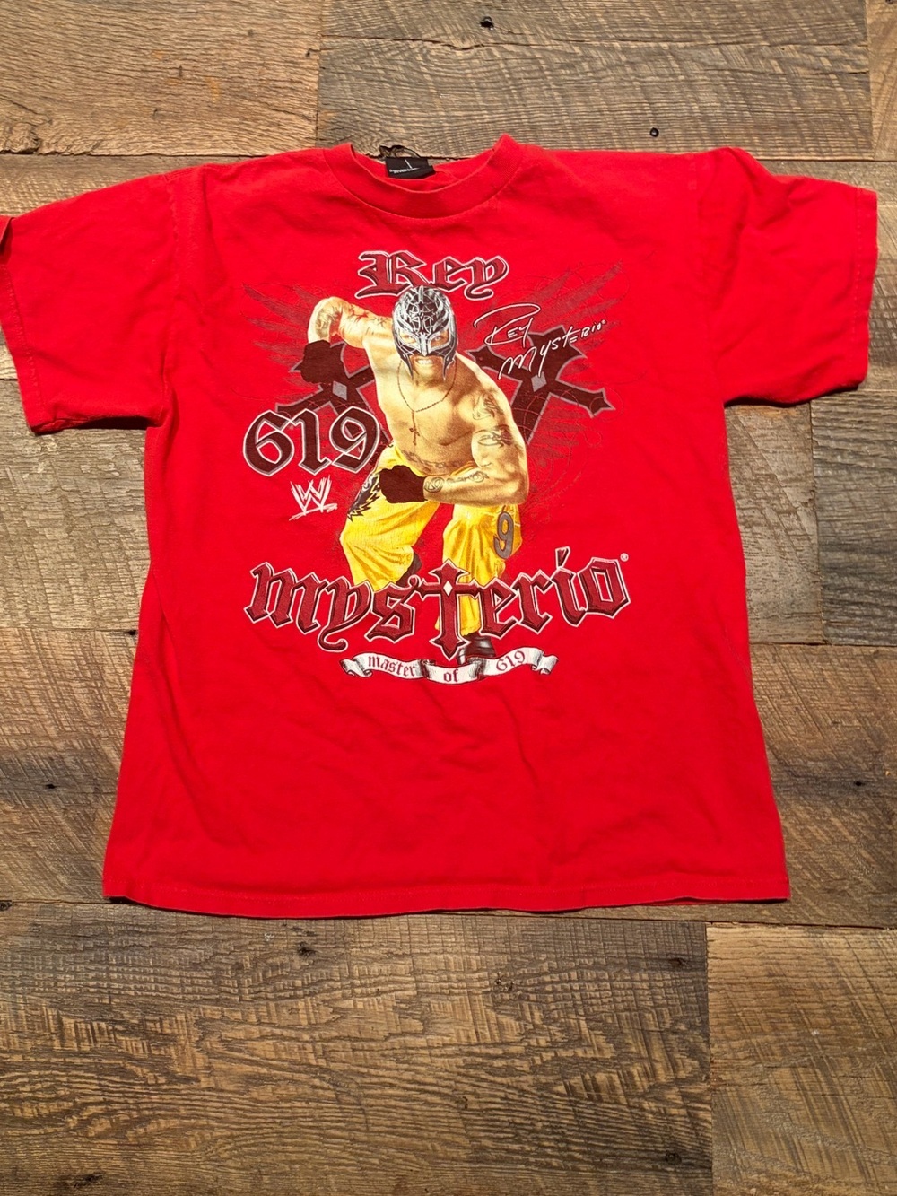 Vintage 2007 WWE Rey Mysterio 619 Graphic Tee Size M
